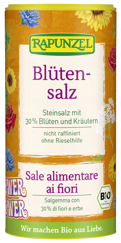 Blütensalz 'Flower Power', Steinsalz mit 30% Blüten und Kräutern