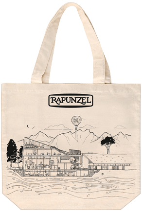Tragetasche mit Rapunzel Welt Motiv