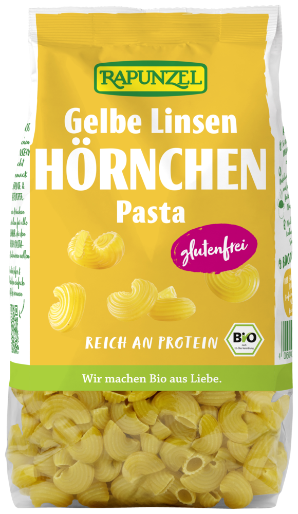 Gelbe Linsen Hörnchen