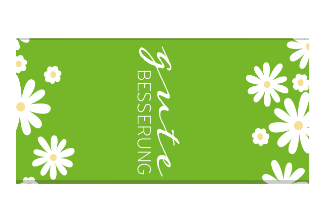 Gute Besserung-Motiv Schokoladen Banderole