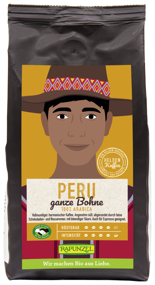 Heldenkaffee Peru, ganze Bohne