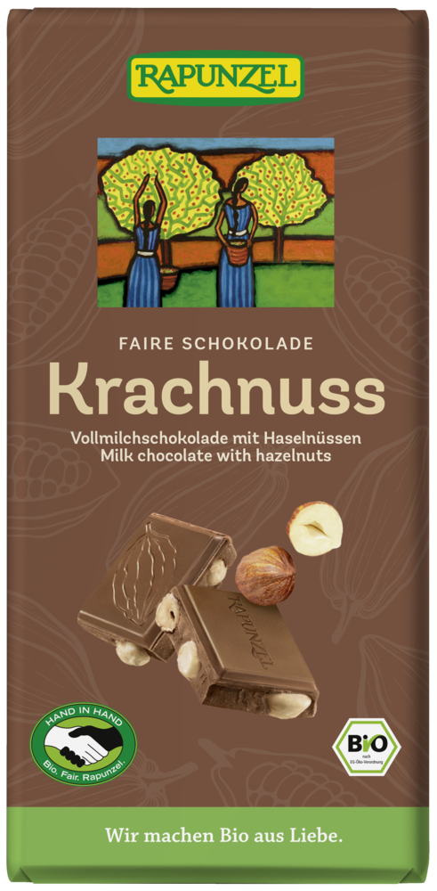 Vollmilch Schokolade Krachnuss