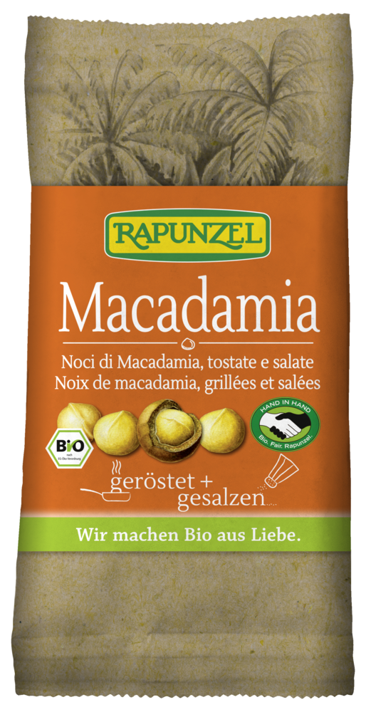 Macadamia Nusskerne geröstet, gesalzen