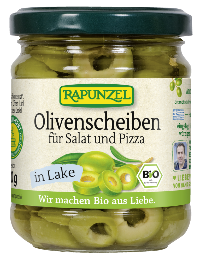 Olivenscheiben für Salat und Pizza