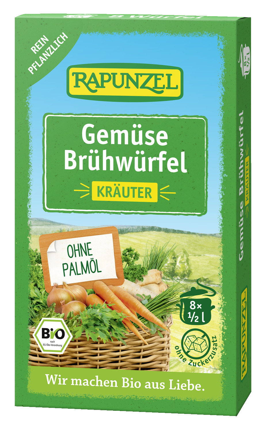 Gemüse-Brühwürfel mit Kräutern, mit Bio-Hefe