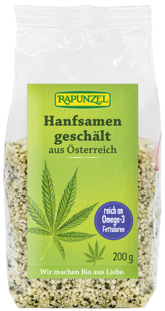 Hanfsamen geschält