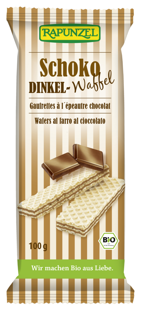 Dinkel Waffeln Schoko