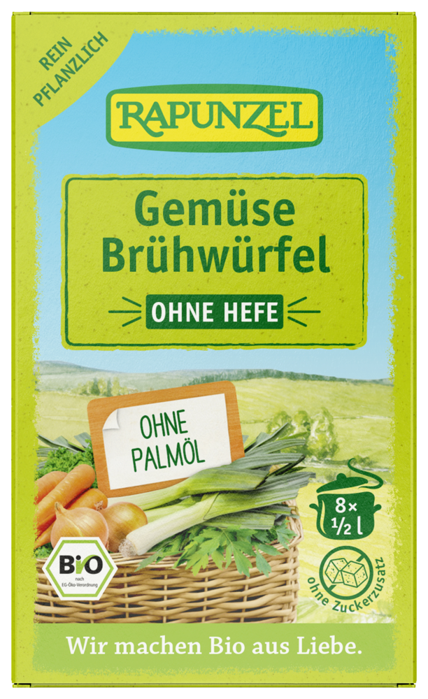 Gemüse Brühwürfel ohne Hefe
