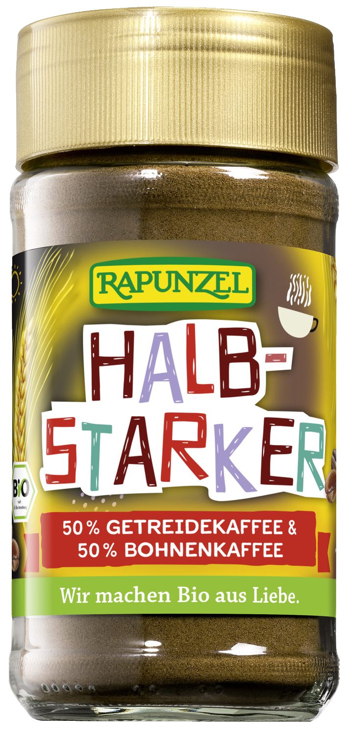 Halbstarker Instant 50% Getreidekaffee & 50% Bohnenkaffee