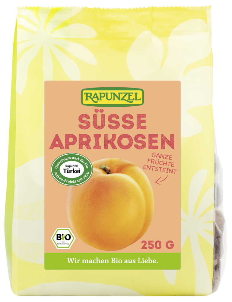 süße Aprikosen ganz entsteint