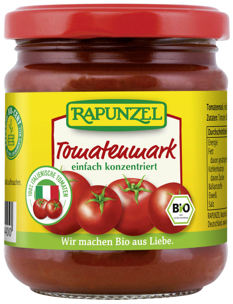 Tomatenmark, einfach konzentriert, 22% Tr.M.