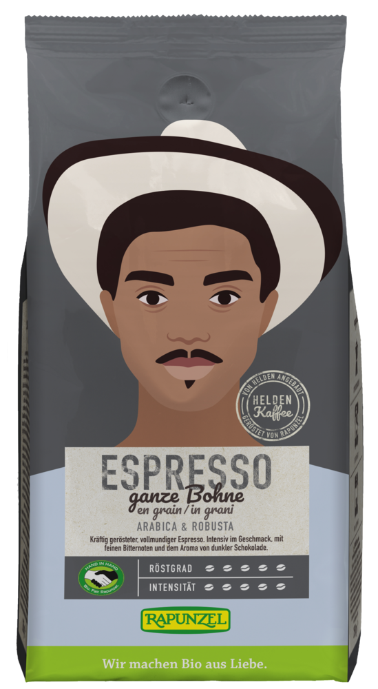 Heldenkaffee Espresso, ganze Bohne