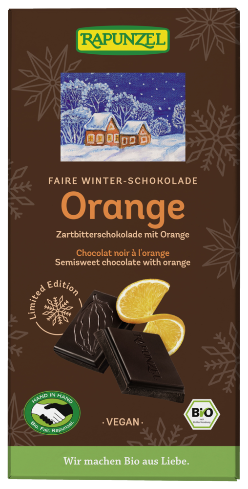Zartbitter Schokolade mit Orange HiH