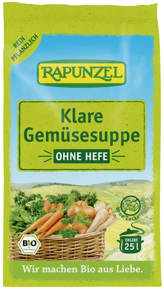 Klare Gemüsesuppe ohne Hefe