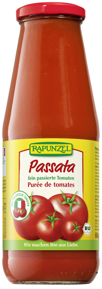Passata in der Glasflasche