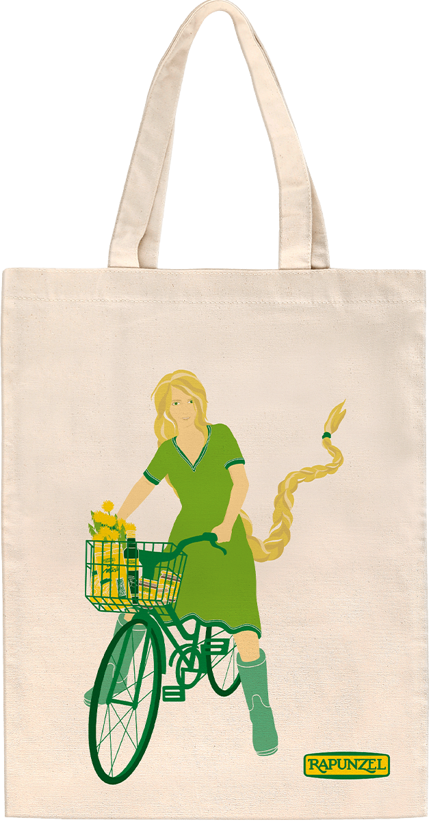 Tragetasche mit Rapunzel Dame