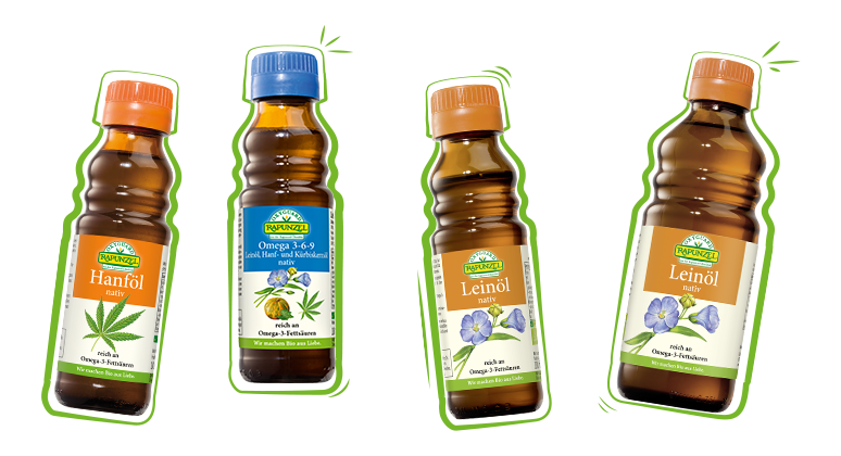 OXYGUARD® Leinöl nativ, OXYGUARD® Hanföl nativ, OXYGUARD® Omega 3-6-9