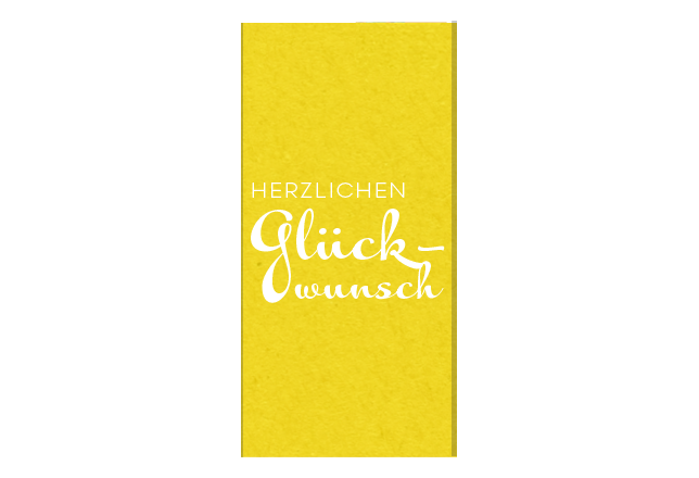 Schokoladen-Banderolen Glückwunsch