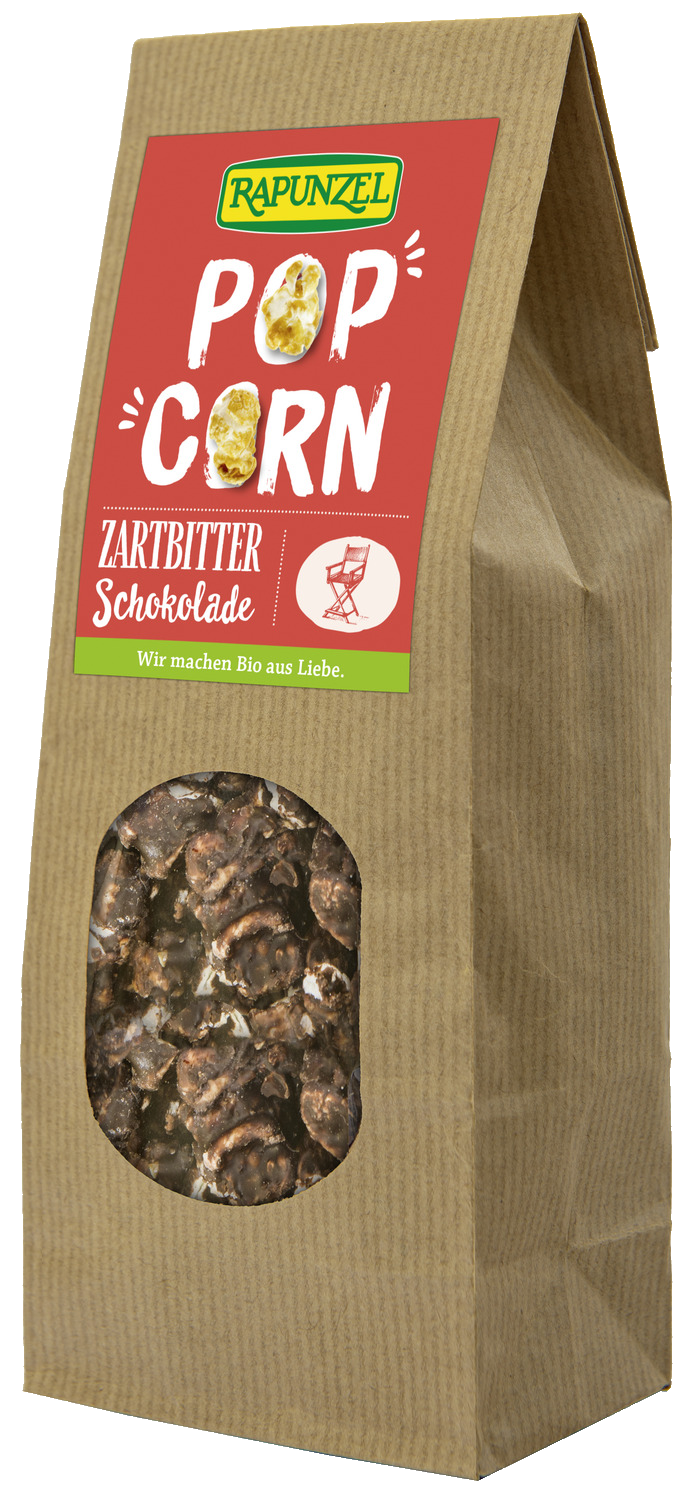 Popcorn mit Zartbitterschokolade