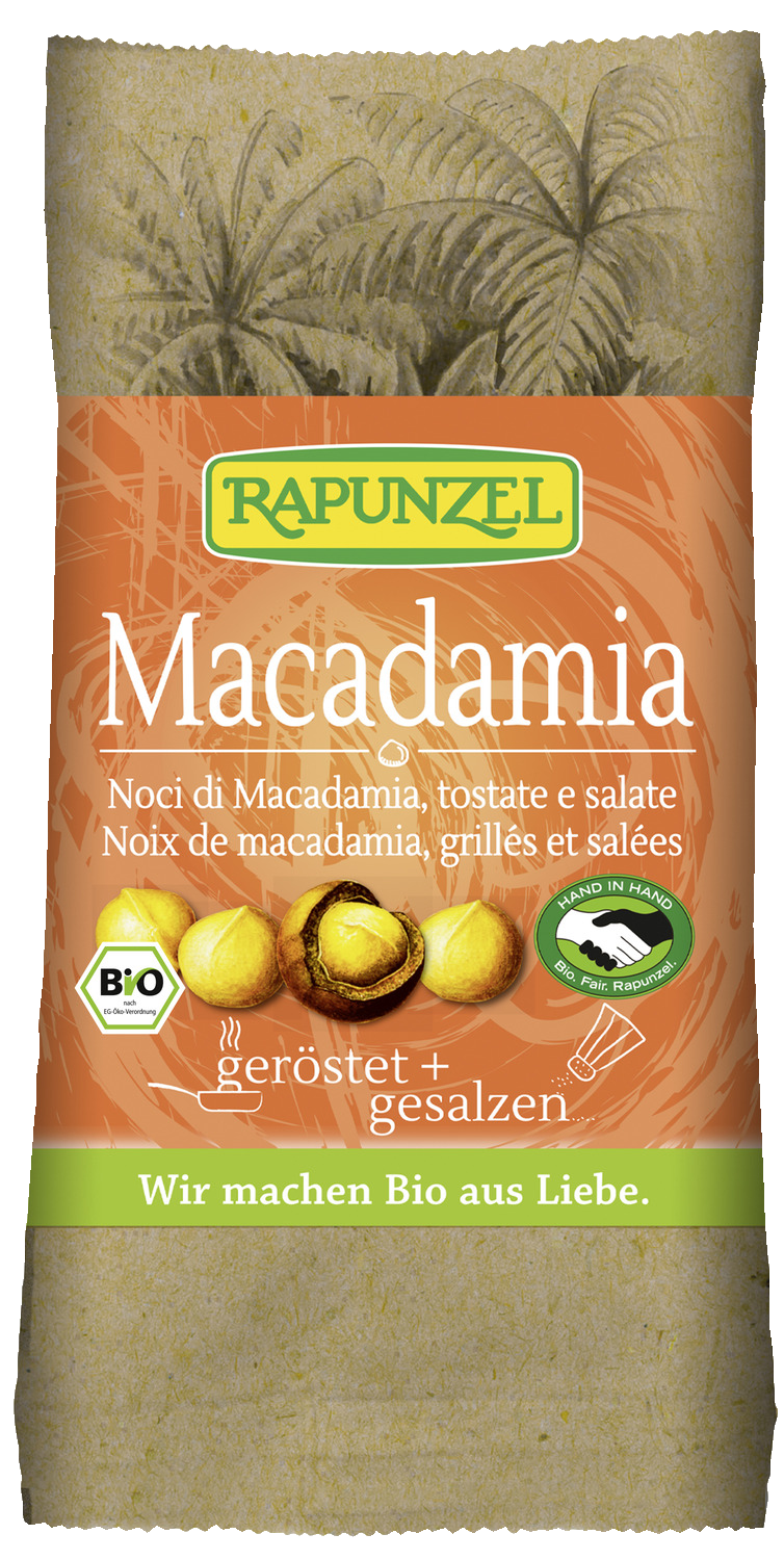 Macadamia Nusskerne geröstet, gesalzen