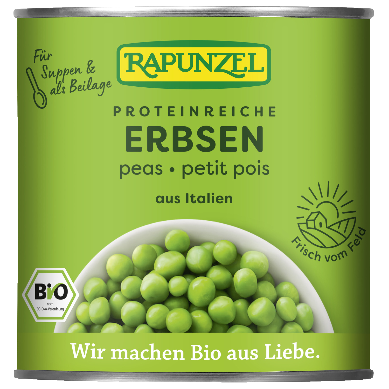 Erbsen in der Dose