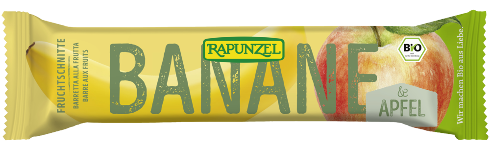 Fruchtschnitte Banane-Apfel