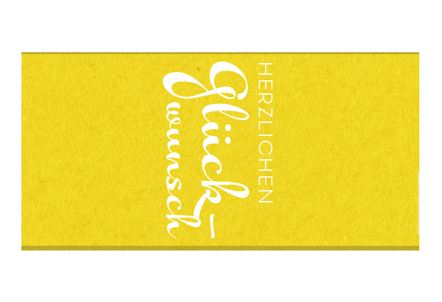 Herzlichen Glückwunsch-Motiv Schokoladen Banderole