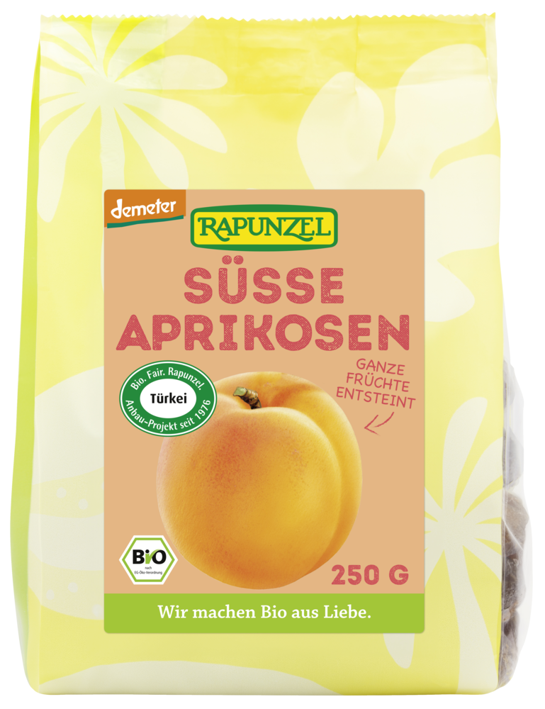 süße Aprikosen ganz entsteint