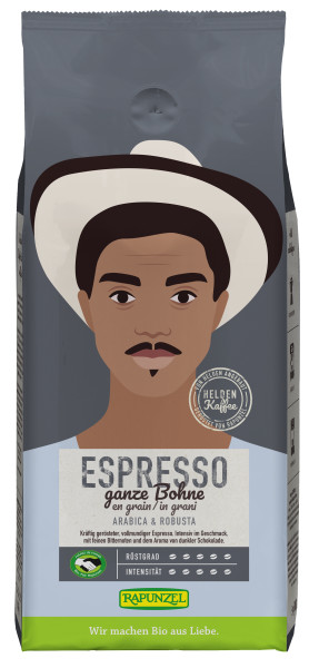 Heldenkaffee Espresso, ganze Bohne