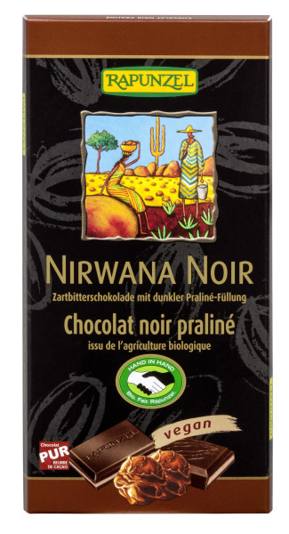 Nirwana Noir 55% Kakao mit dunkler Praliné-Füllung