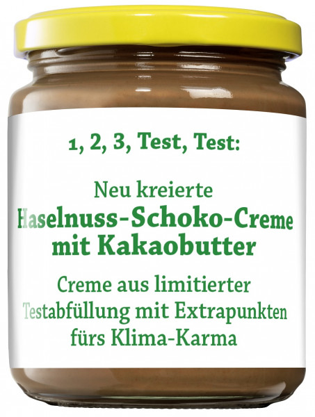 Haselnuss-Schoko-Creme mit Kakaobutter