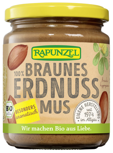 Erdnussmus braun