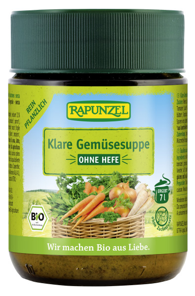 Klare Gemüsesuppe, ohne Hefe