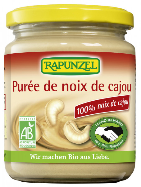 Cashewmus - französisches Etikett