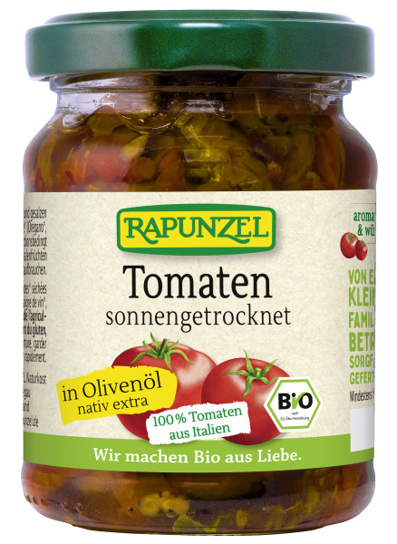 Tomaten getrocknet in Olivenöl, aromatisch-würzig