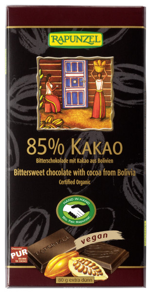 Bitterschokolade 85% Kakao
