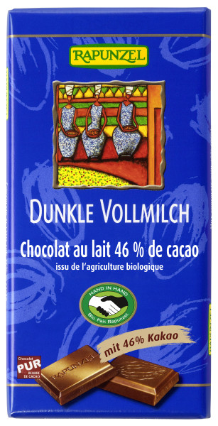 Vollmilch Schokolade 46% Kakao Dunkel