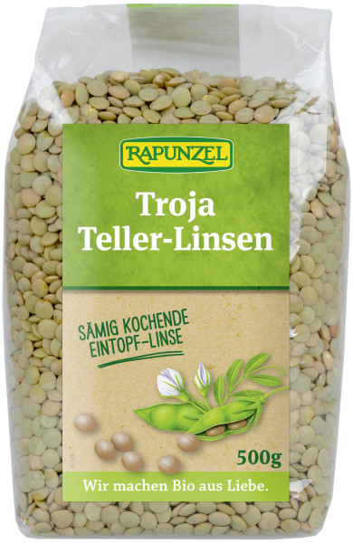 Troja Teller-Linsen, grün bis braun